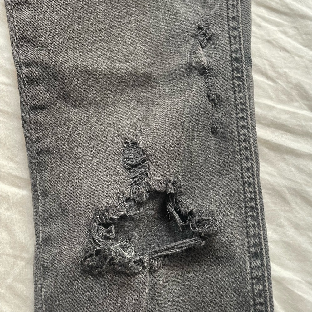 &DENIM Skinny Distressed Jeans Black 27